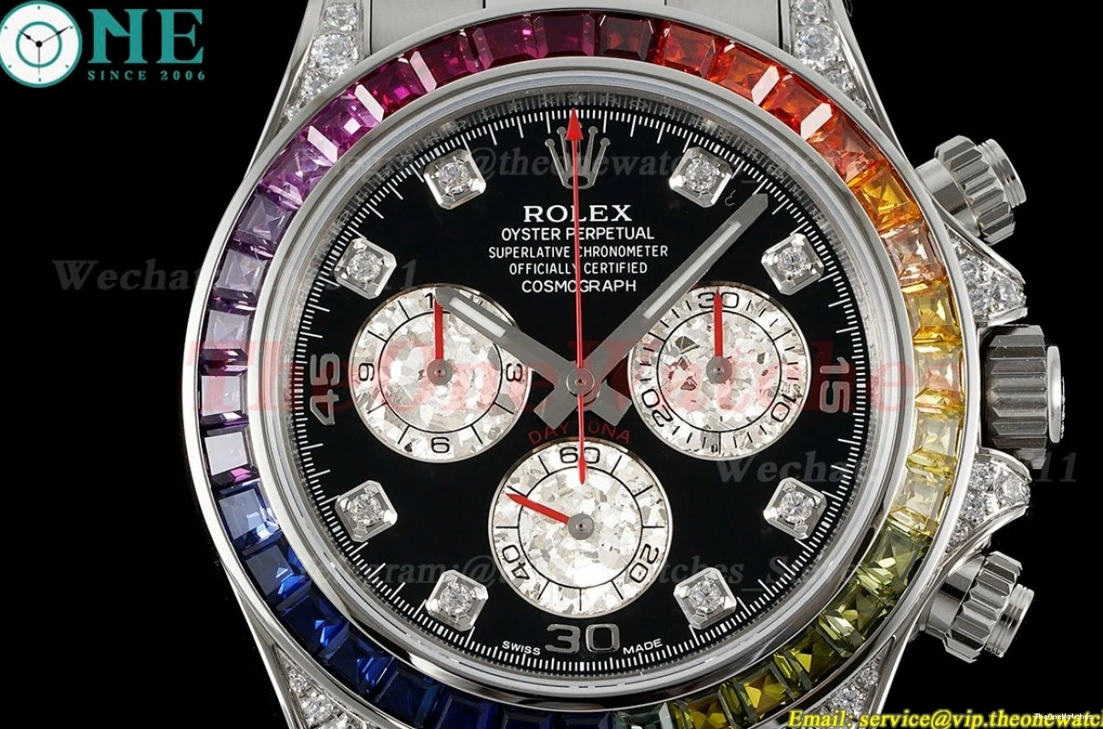 SS Black SS ZF Dia Rainbow SH4130 116599 Daytona 40mm 0206